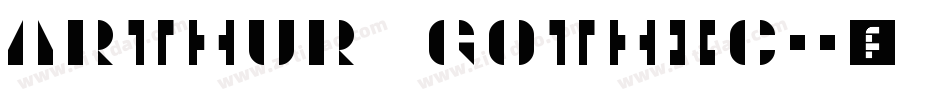 Arthur Gothic字体转换